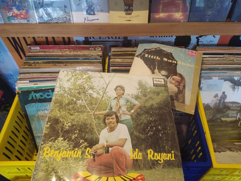 Salah satu vinyl koleksi JRNY Records Store./Harian Jogja-Sirojul Khafid