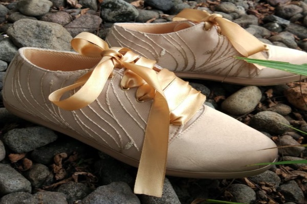 Sepatu dari Simply Happy Wedding Shoes./ Ist/Zella Hapna Hapsari