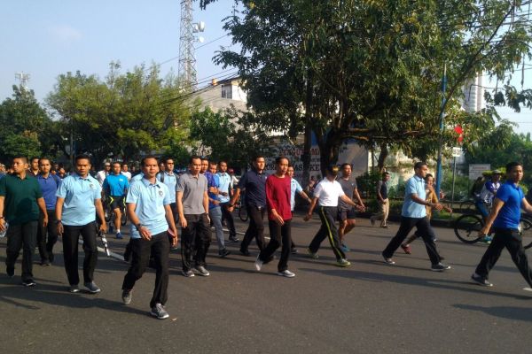 Jogging di CFD Solo, Jokowi Sarapan di Soto Triwindu