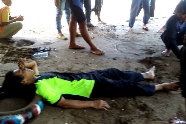 Dua Wisatawan Asal Jateng  Nyaris Hanyut di Pantai Baron