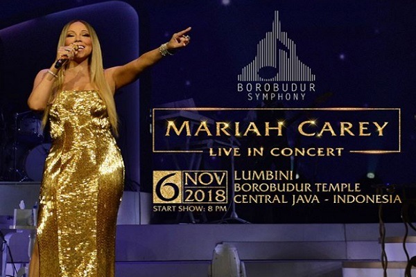 Tiket Nonton Mariah Carey di Candi Borobudur Bisa Dipesan Dua Pekan Lagi