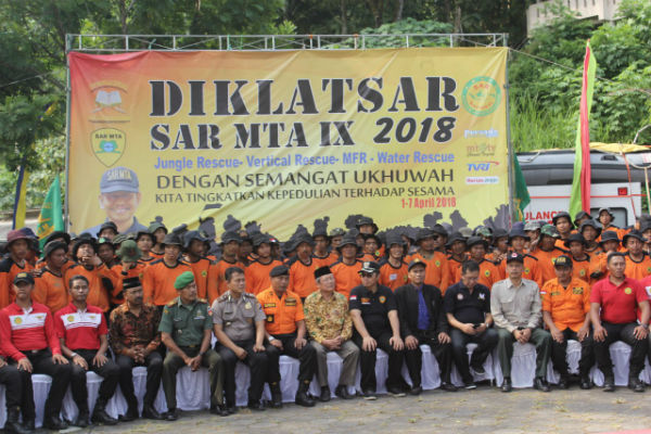 Diklat SAR MTA Ditutup di Waduk Sermo