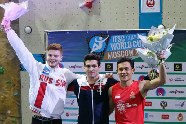 Atlet Panjat Tebing Indonesia Raih Medali Perunggu di Rusia