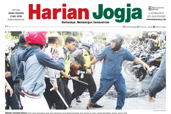 HARIAN JOGJA  HARI  INI  Bau Kampanye di Demo Buruh 