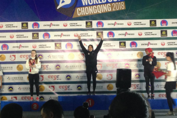 Mantap, Indonesia Sabet Emas di Tiongkok dalam Kejuaraan Dunia Panjat Tebing