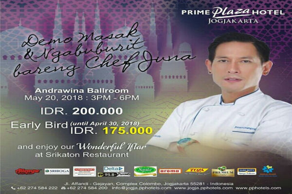 Mau Masak Bareng Si Ganteng Chef Juna, Ayuk ke Prime Plaza Hotel