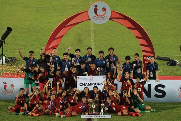 AFF U-16 Girls Championship 2018 : Kalahkan Myanmar, Thailand Jadi Juara