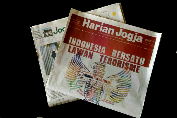 HARIAN JOGJA HARI INI: INDONESIA BERSATU LAWAN TERORISME