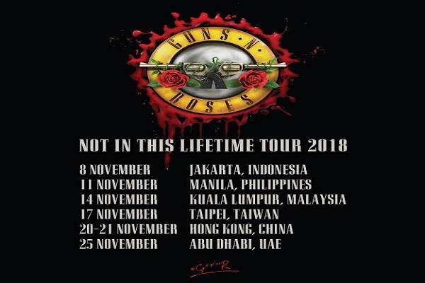 November, Guns N Roses Sambangi Indonesia