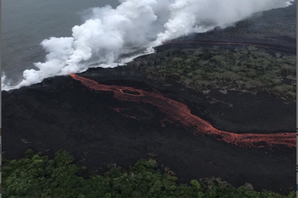 LETUSAN KILAUEA: Lava Dekati Kompleks Pembangkit Listrik Tenaga Panas Bumi di Hawaii