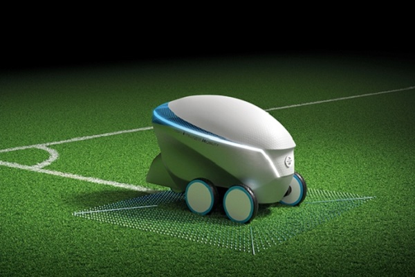 Pitch-R, Robot Penggambar Lapangan Sepak Bola dari Nissan
