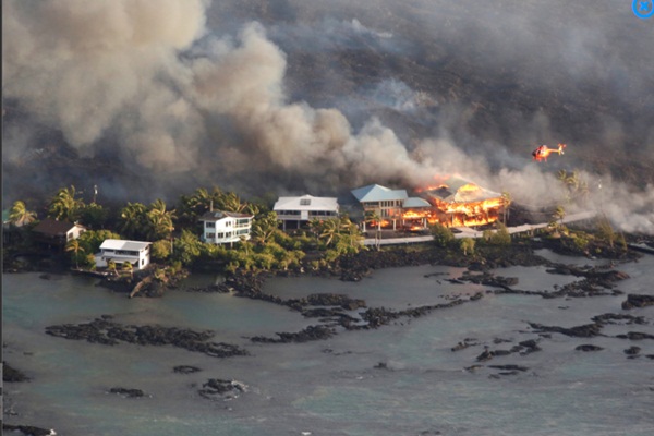 Setidaknya Sudah 600-an Rumah di Hawaii Rusak karena Lava Erupsi Gunung Kilauea