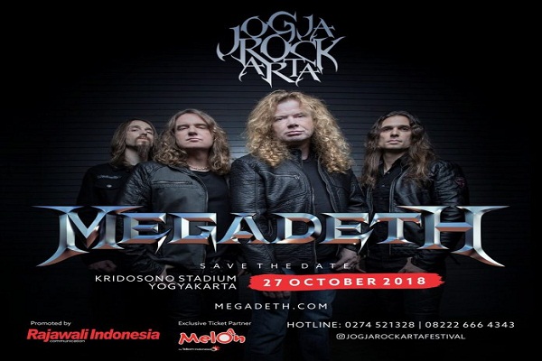 Jogjarockarta 2018 Hadirkan Megadeth