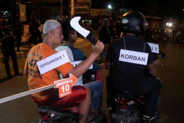 20 Adegan Diperagakan dalam Prarekonstruksi Kasus Klithih di Jl C. Simanjuntak