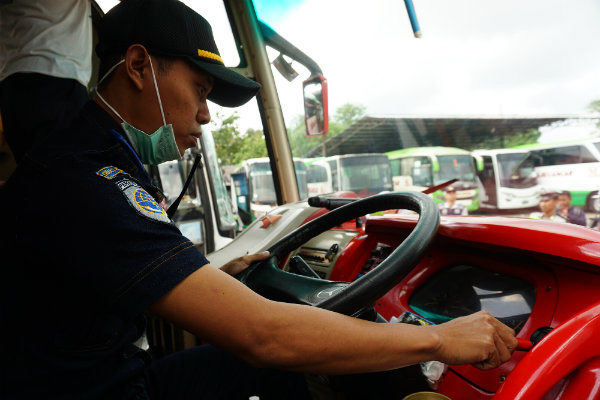Polres Bantul Dirikan Pos Pengecekan Kendaraan di Bawah Jalur Cinomati 