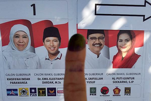 HITUNG CEPAT PILGUB JATIM 2018: Khofifah-Emil Unggul 58,5%