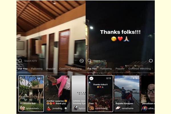 Mari Menjajal Siaran Video Vertikal Instagram TV