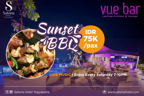 Satoria Hotel Yogyakarta Tawarkan Promo Sunset BBQ di Rooftop