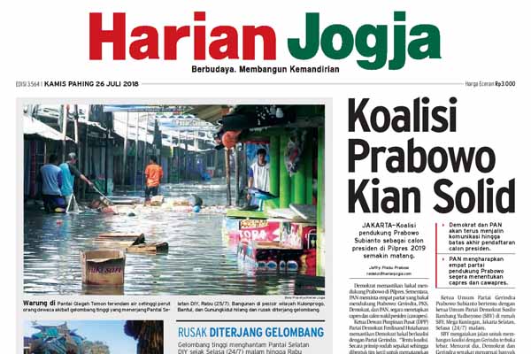 HARIAN JOGJA HARI INI : Koalisi Prabowo Kian Solid
