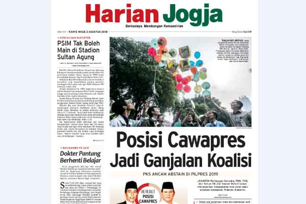 HARIAN JOGJA HARI INI : Posisi Cawapres Jadi Ganjalan Koalisi