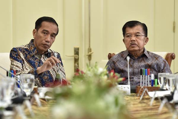 Jokowi Sambangi Kantor Jusuf Kalla, Tampak Pula Sri Mulyani. Bahas Cawapres?