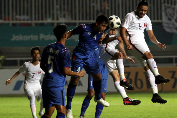 Sepak Bola Asian Games 2018: Terus Menyerang, Thailand Gagal Kalahkan Qatar