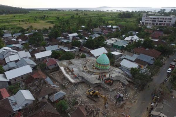 Wapres JK Minta Korban Gempa Lombok Mandiri Bangun Rumah