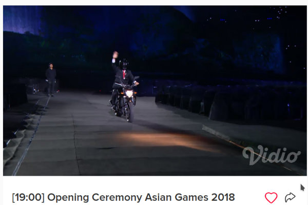 Terjawab, Aksi Stuntman Jokowi di Pembukaan Asian Games Cuma Bohong-bohongan