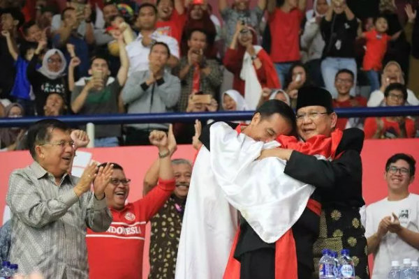 Penutupan Asian Games 2018, Presiden Jokowi Sapa Masyarakat dari Tenda Pengungsian di Lombok