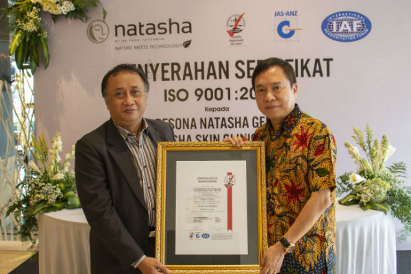 Natasha Skin Clinic Center Raih Sertifikat ISO 9001:2015