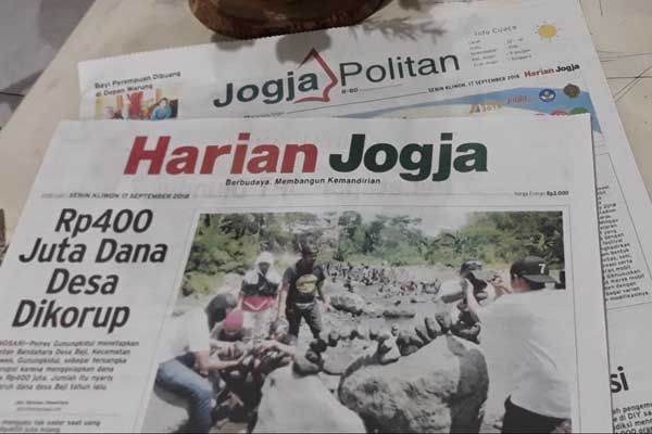 HARIAN JOGJA HARI INI : Rp400 Juta Dana Desa Dikorup