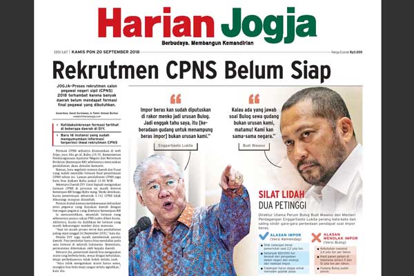 HARIAN JOGJA HARI INI : Rekrutmen CPNS Belum Siap