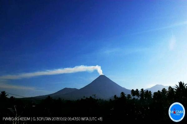 Erupsi Gunung Soputan Tak Ganggu Bandara