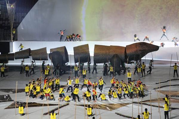 Asian Para Games , Panggung Didesain Megah Dengan Konsep Alam Indonesia