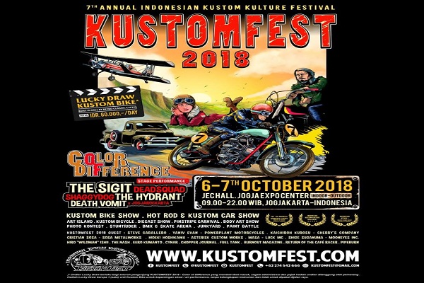 Kustomfest 2018, Line Up Band Simbolkan Warna-Warni Perbedaan