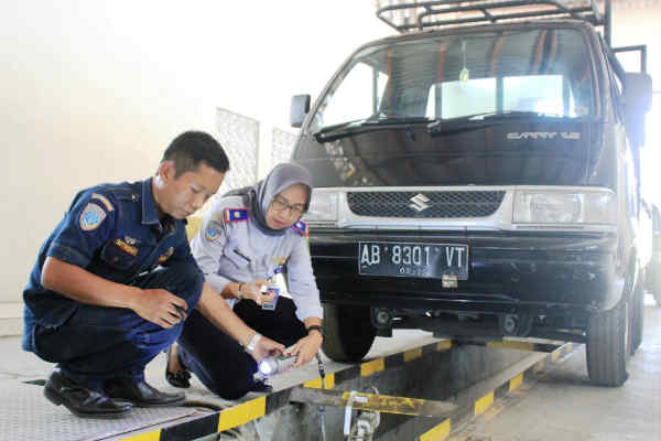 Uji Kir di Bantul Pakai Transaksi Nontunai