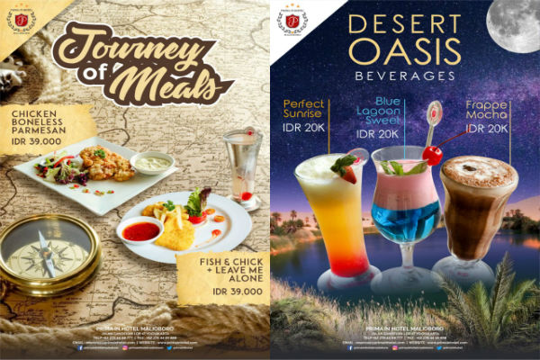 Ada Promo Journey of Meals Rp39.000/Porsi di Prima In Hotel