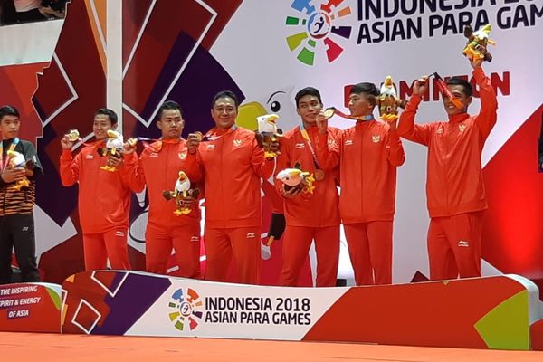 Bulu Tangkis Beregu Putra Sumbangkan Emas Pertama di Asian Para Games
