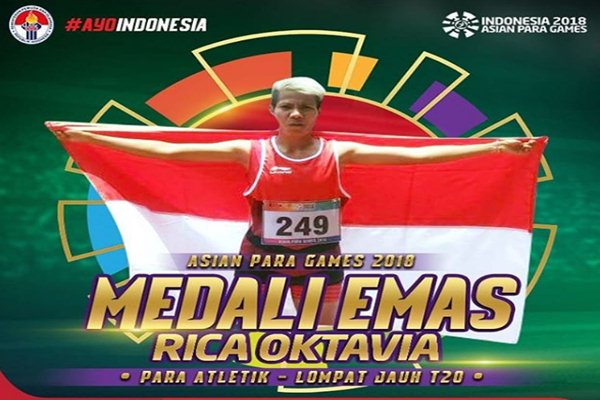 Asian Para Games, Rica Oktavia Tambah Medali Emas Ketiga