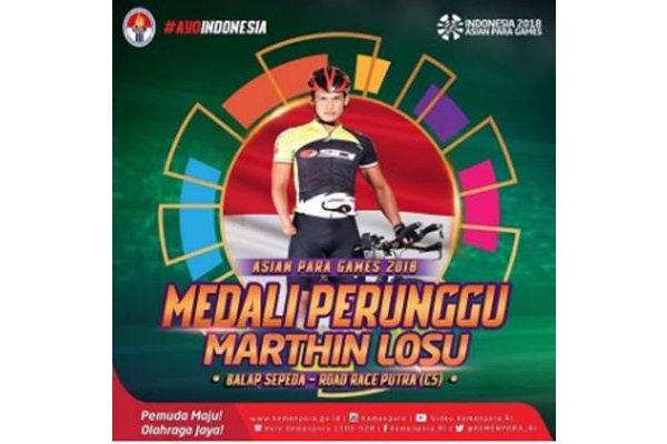Asian Para Games, Balap Sepeda Sumbang Medali Perunggu