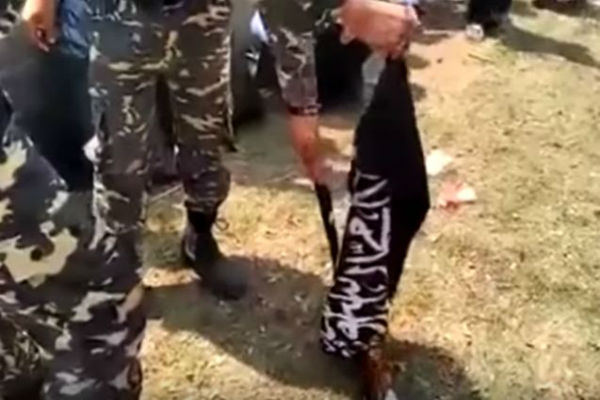 GP Ansor Sama Bendera HTI yang Dibakar dengan Atribut PKI