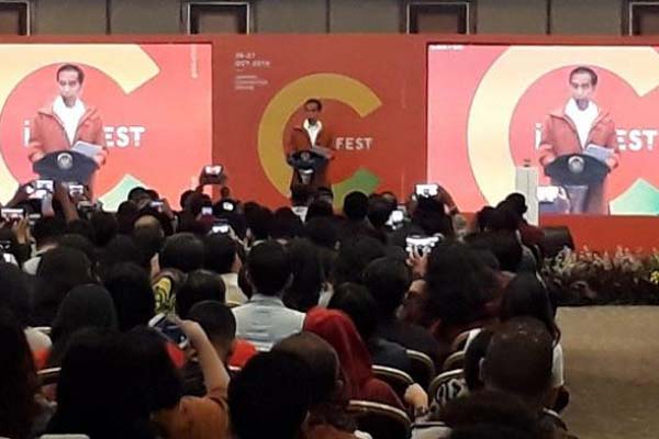 Buka Idea Fest 2018, Jokowi Kaget Banyak Lompatan Kaum Milenial