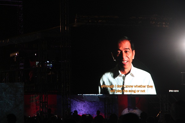 Lewat Video, Jokowi Buka Penampilan Megadeth di Jogjarockarta 2018