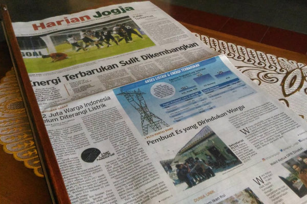 HARIAN JOGJA HARI INI: Energi Terbarukan Sulit Dikembangkan
