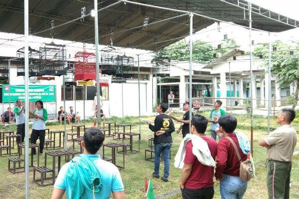 Satgas TMMD Gelar Lomba Burung Berkicau