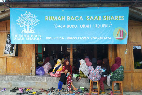 Warga Dusun Tubin, Kulonprogo Akhirnya Punya Rumah Baca