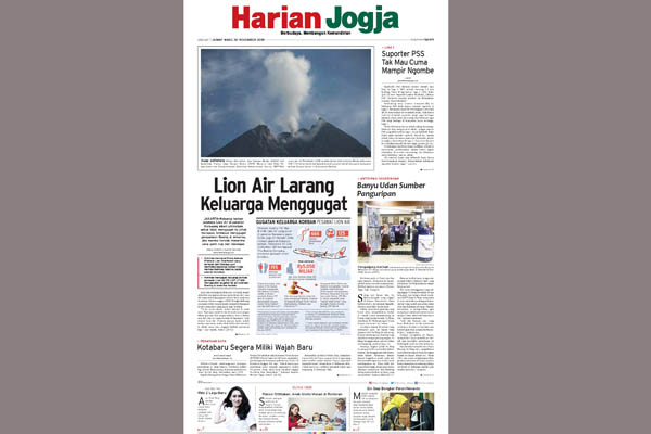 HARIAN JOGJA HARI INI : Lion Air Larang Keluarga Menggugat