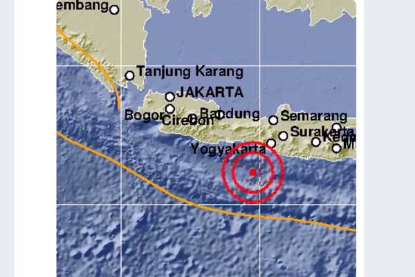 Dini Hari, Kulonprogo Diguncang Gempa Bumi Magnitudo 5,1 Tidak Berpotensi Tsunami