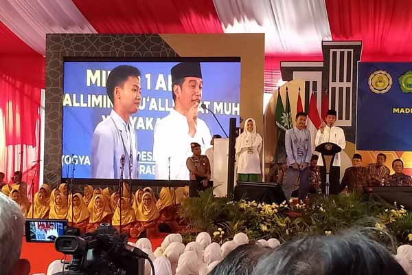 Jokowi Hadiri Milad Satu Abad Madrasah Mu'allimin Mu'allimaat Muhammadiyah 