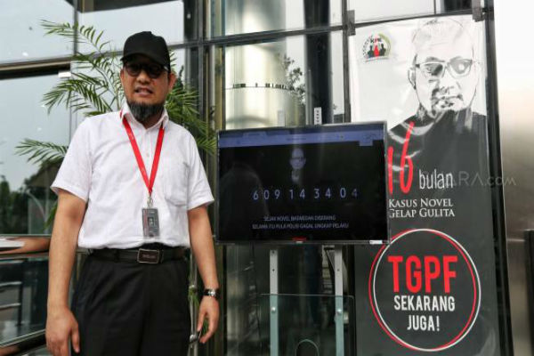 KPK Pasang Jam Waktu Kasus Novel Baswedan, Peringatan untuk Jokowi